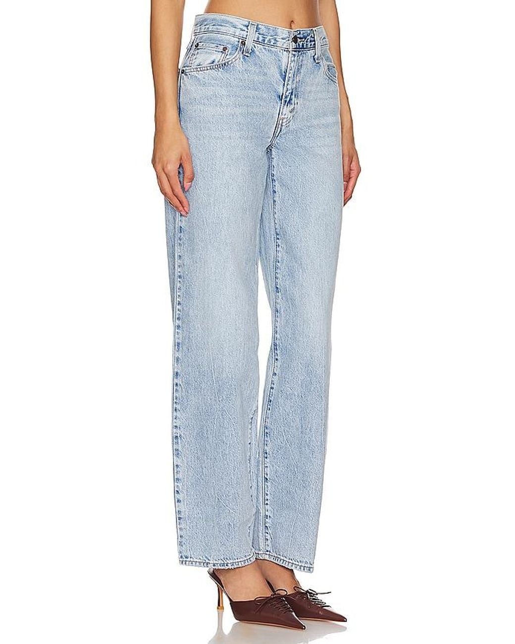 Levi's Blue Baggy Dad Straight Jeans