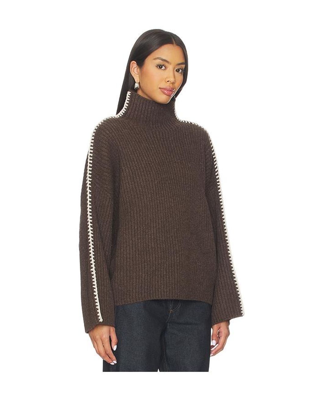Rag & Bone Brown Ingrid Tneck