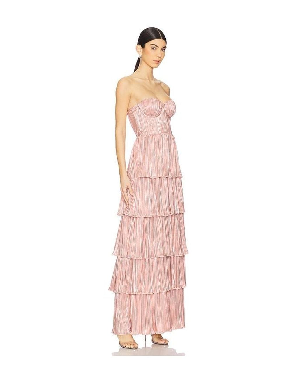 Lovers + Friends White Hattie Gown