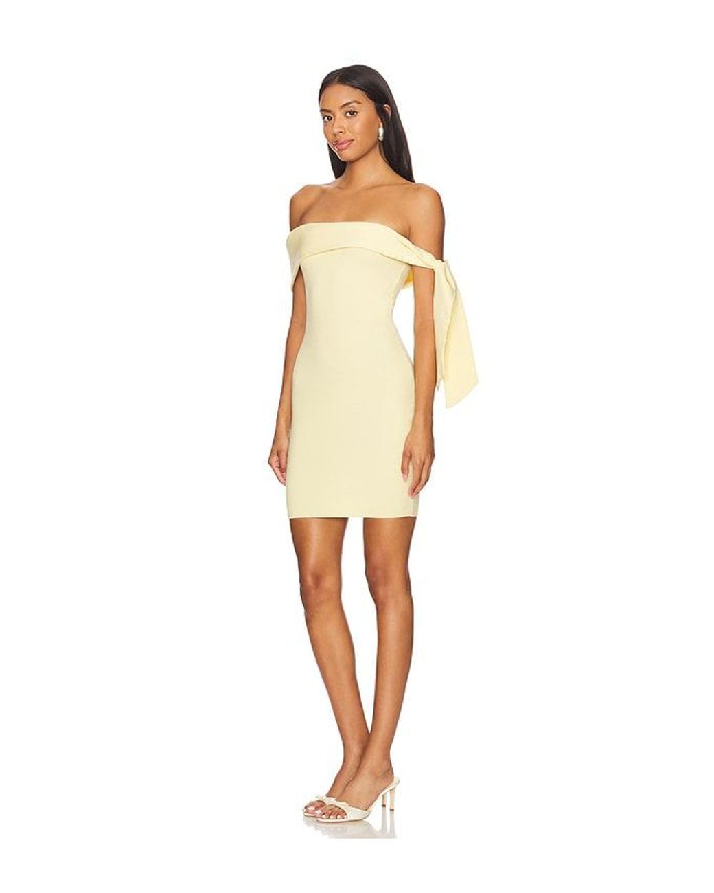 ROBE COURTE JAYMES en Yellow SNDY'S en coloris Natural