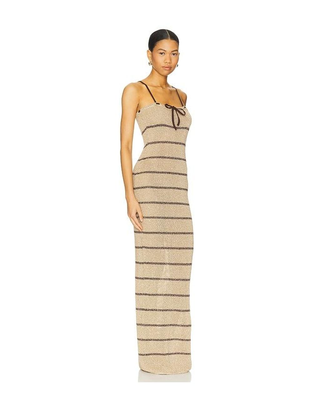 Asta Resort Metallic Celeste Maxi Dress