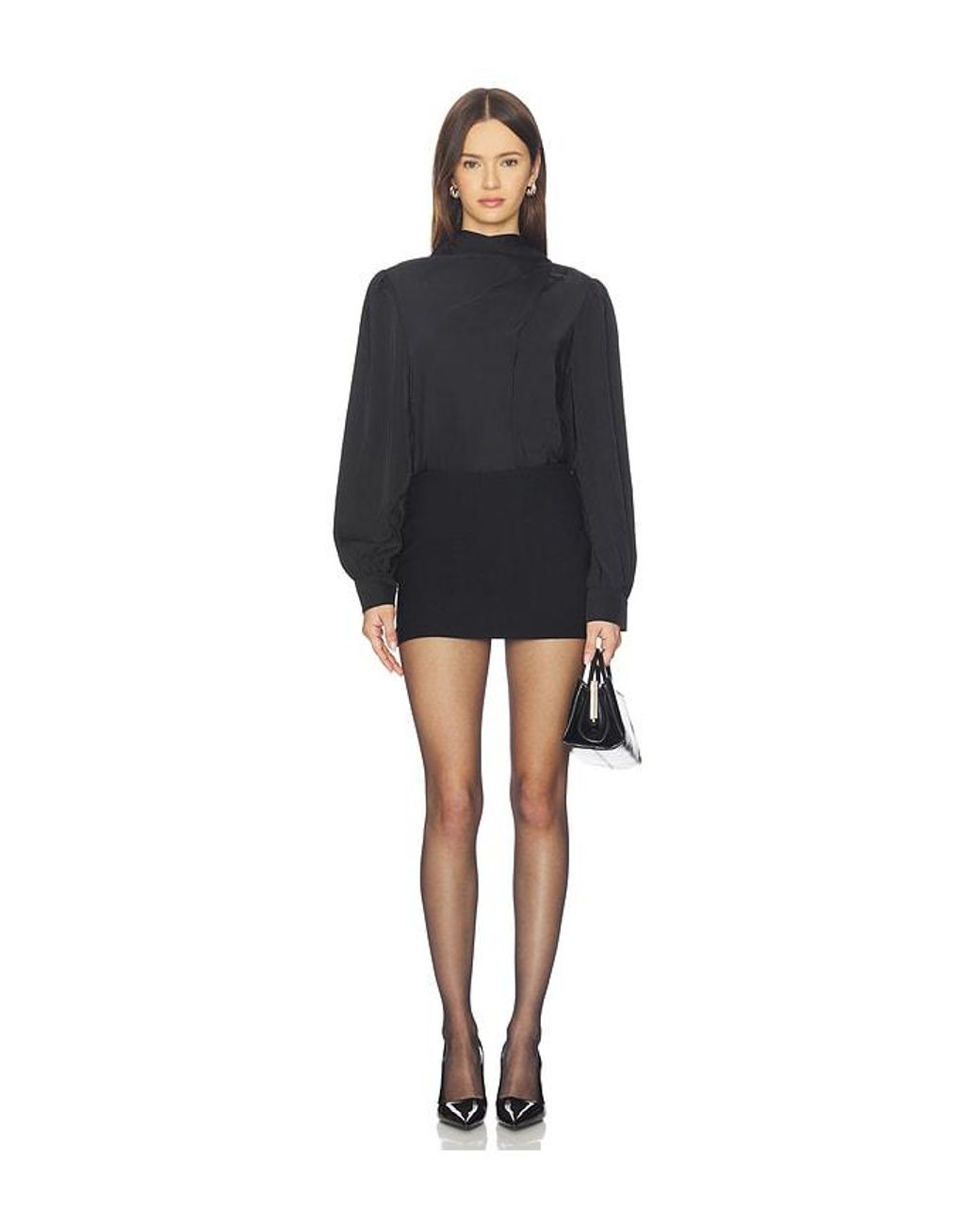 Astr Black Ivonne Top