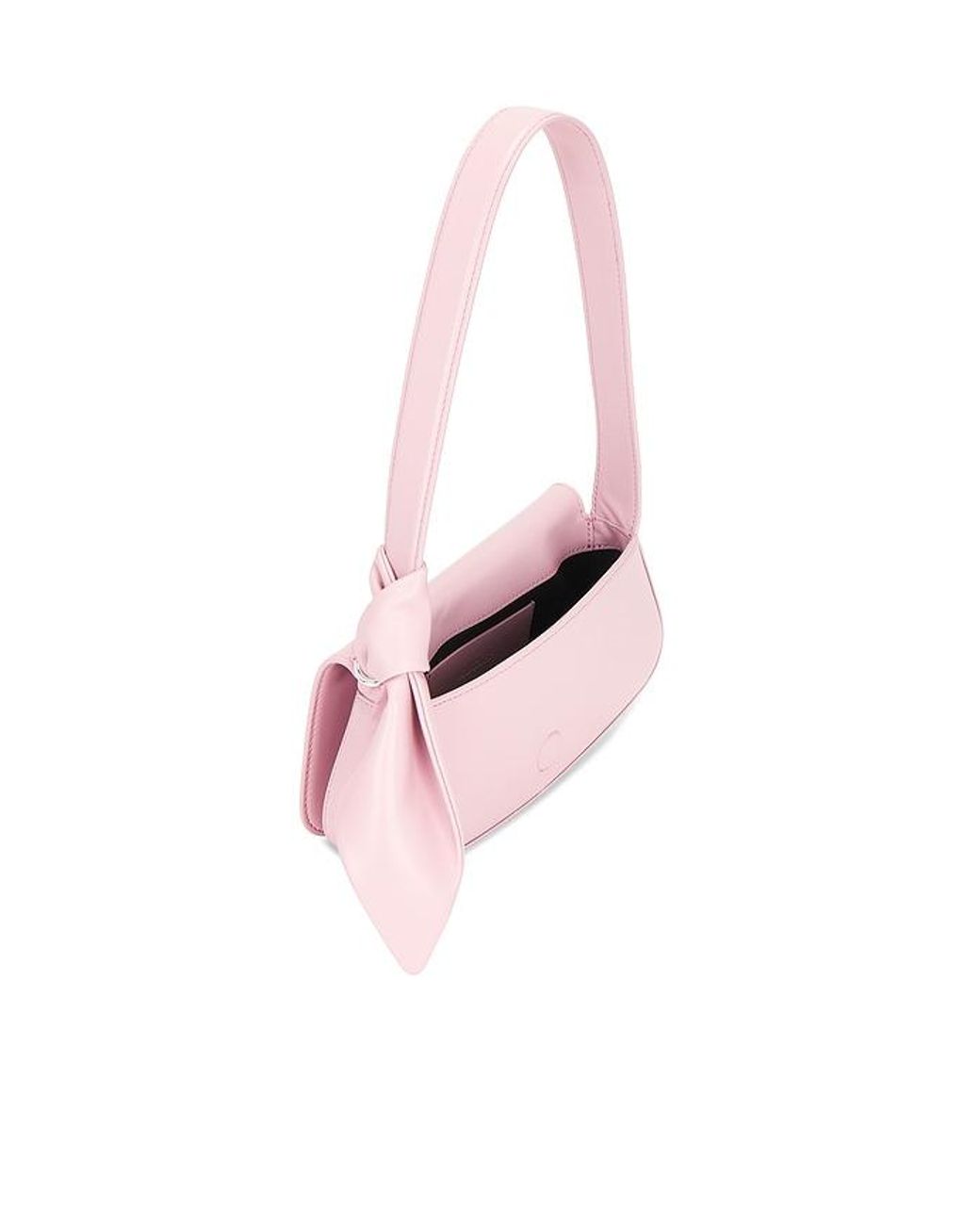 ROTATE BIRGER CHRISTENSEN Pink Leather Knot Strap Bag