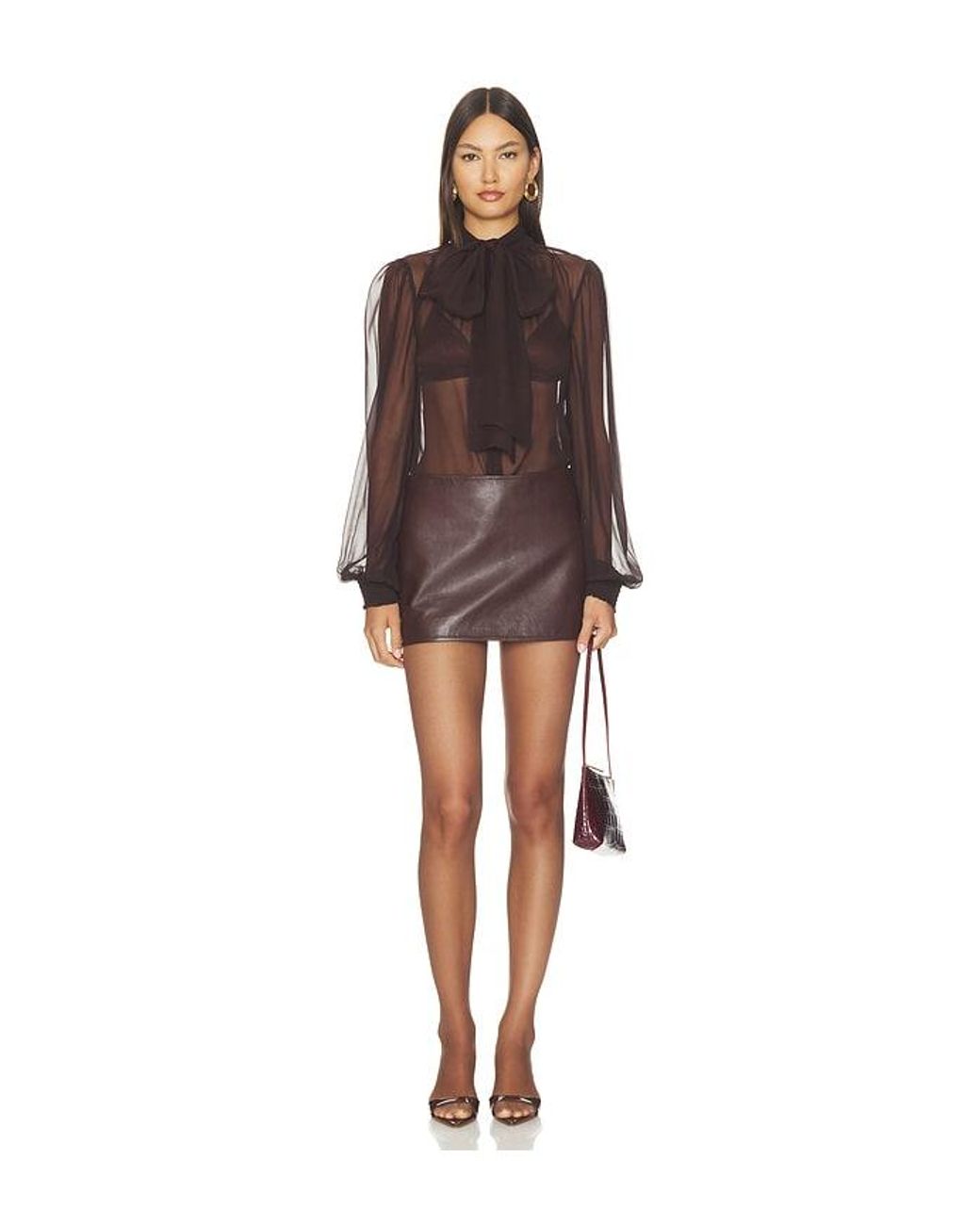 retroféte Brown Halsi Top