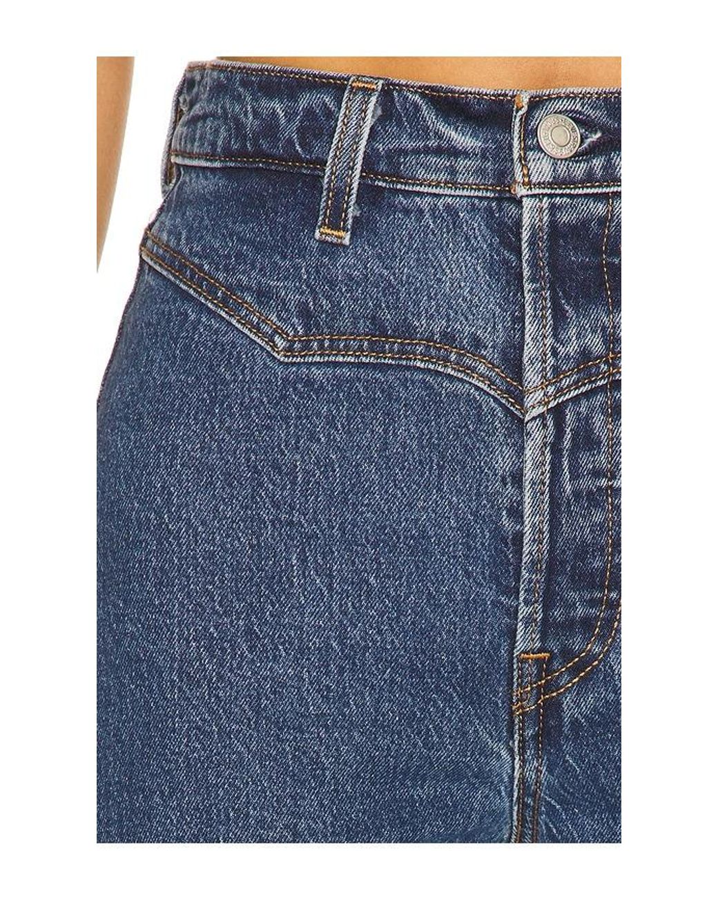 Levi's Blue Ribcage Western Yoke Jeans