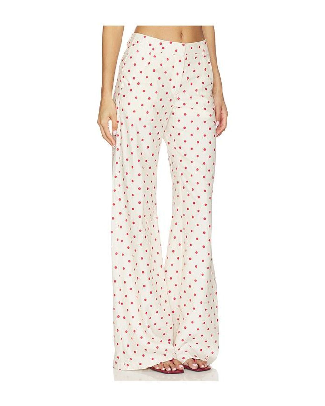 Amanda Uprichard White X Revolve Saddler Pants