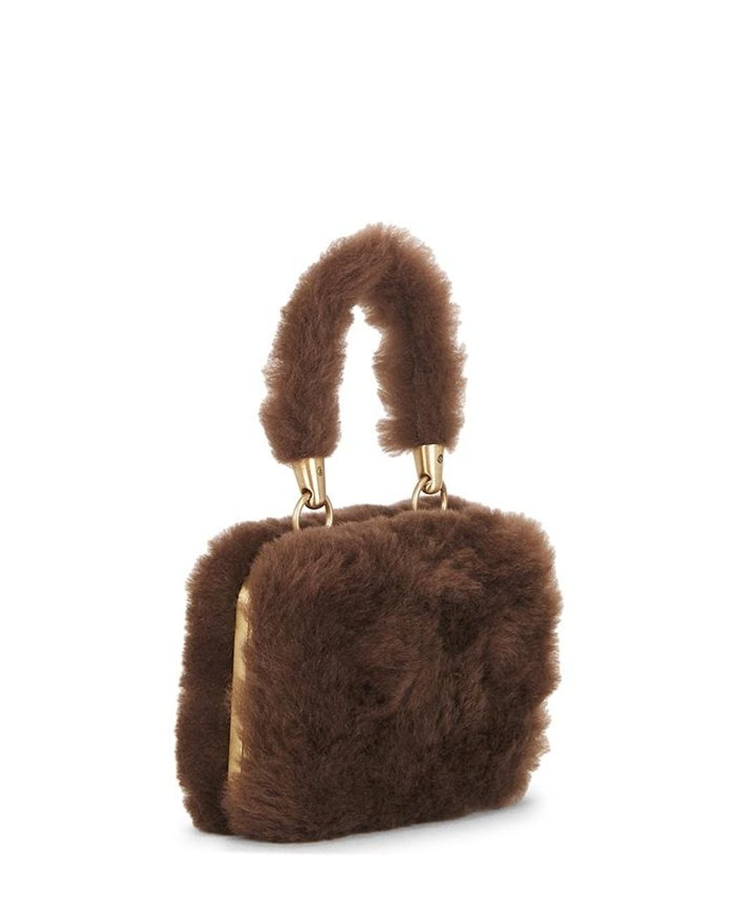 Cult Gaia Brown Adeline Nano Top Handle