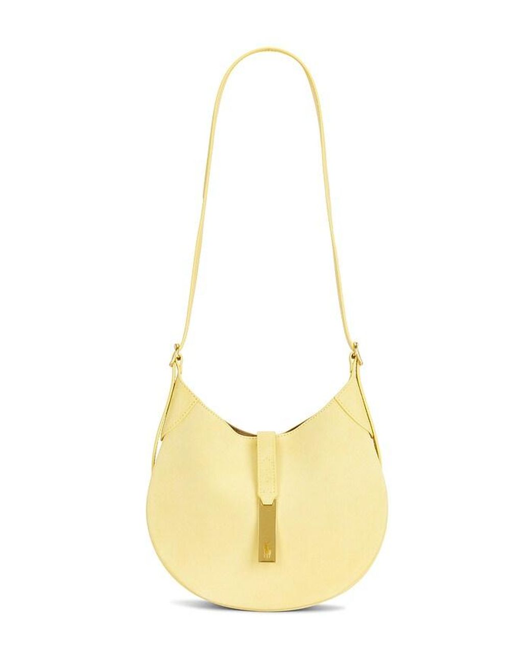 Polo Ralph Lauren Yellow Suede Small Shoulder Bag