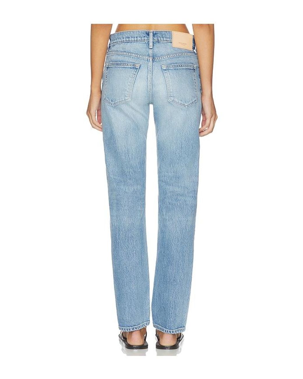 Moussy Blue Deland Slim Straight Leg Jeans