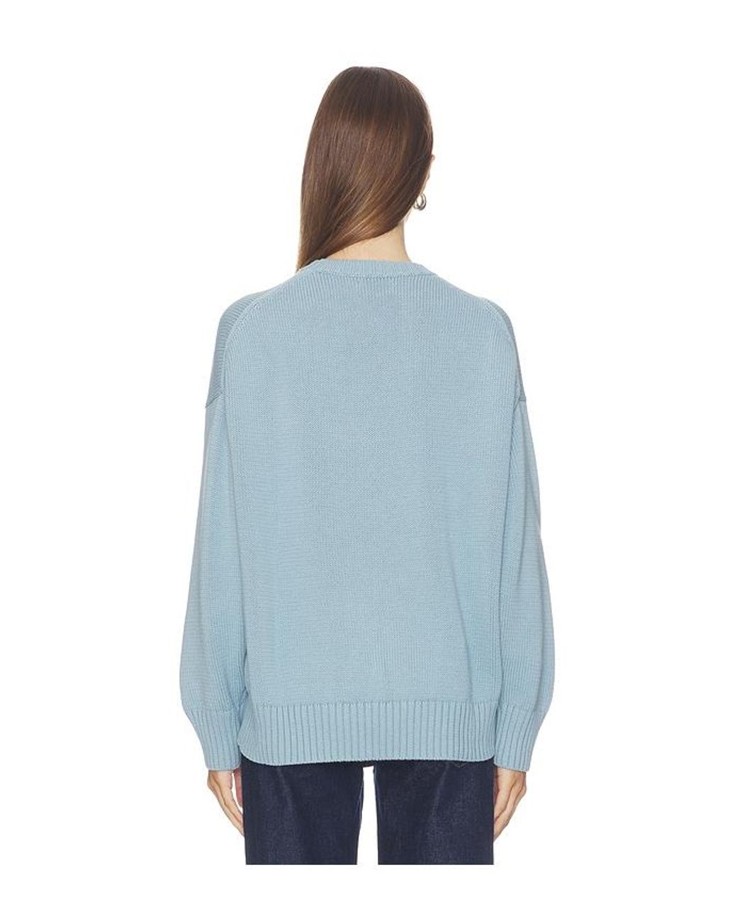 Polo Ralph Lauren Blue Cotton Bear Crew Neck Pullover