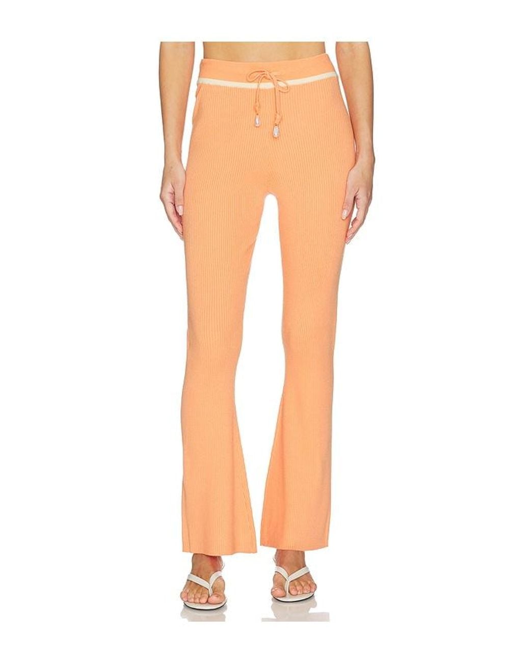 La Porte White Summer Knit Pant