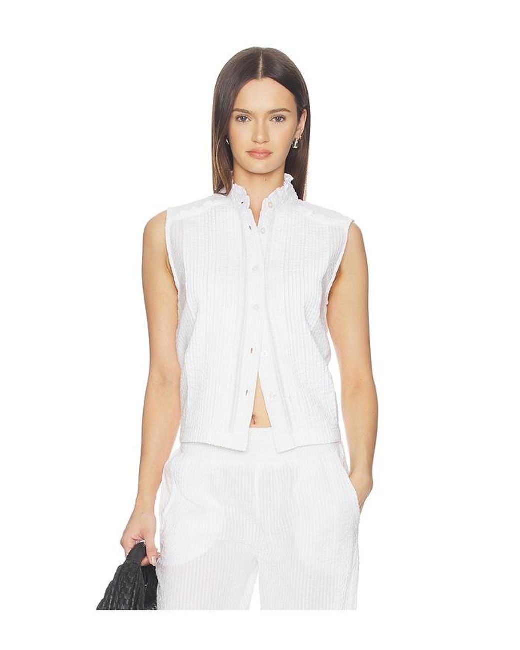 Bobi White Bluse
