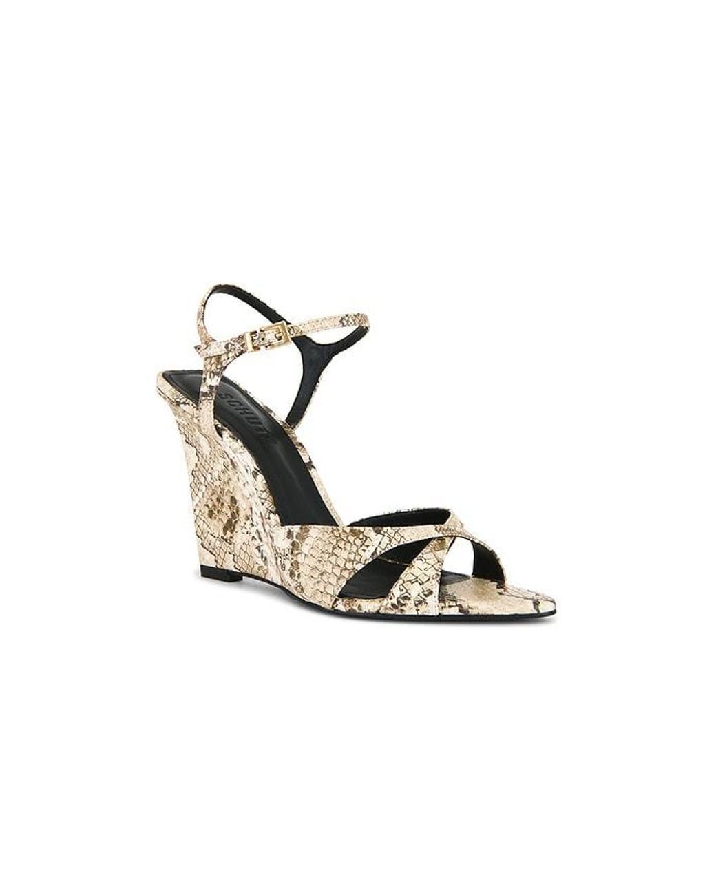 SCHUTZ SHOES White Maxine Wedge Sandal