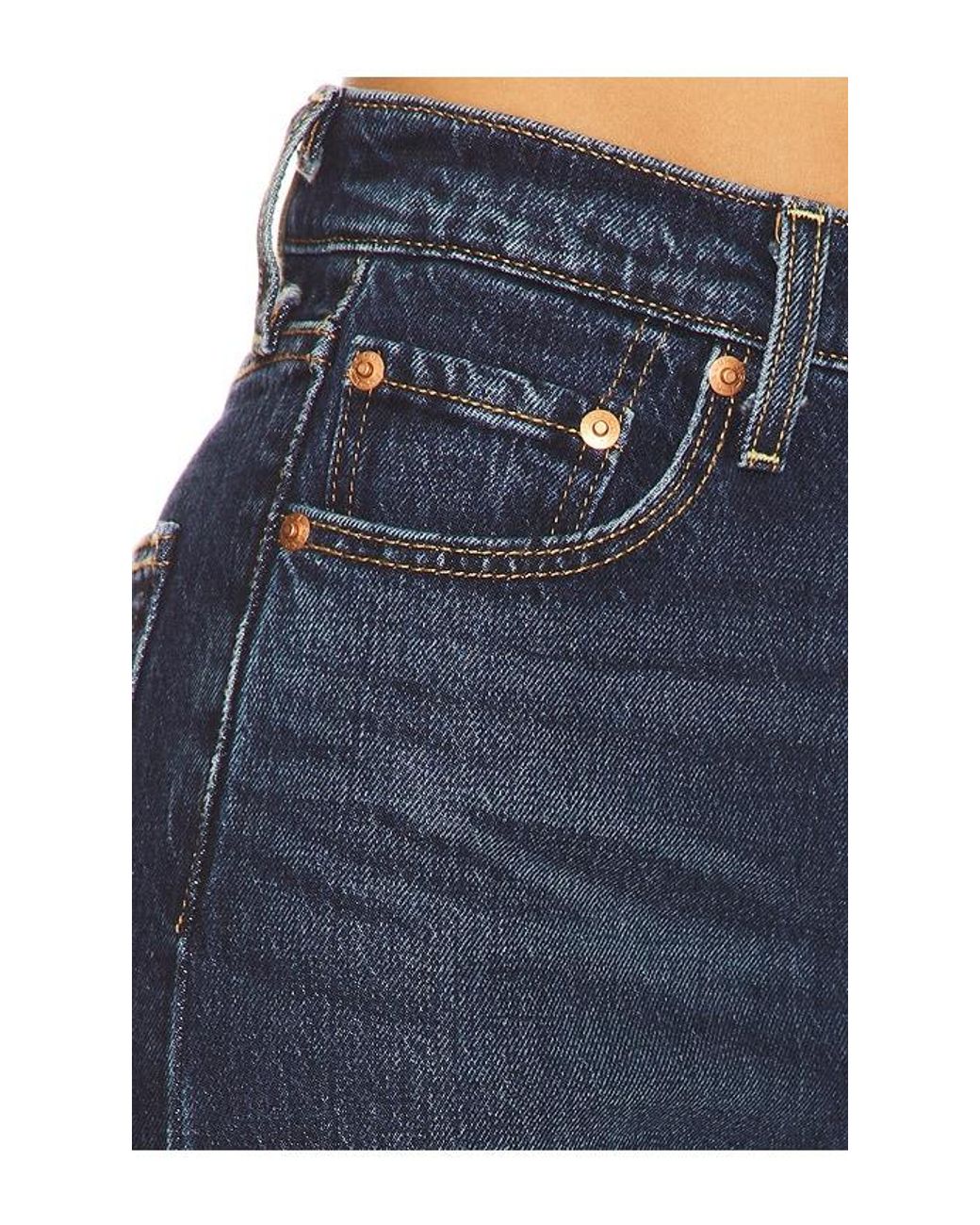 Levi's Blue Ribcage Full Length Jeans