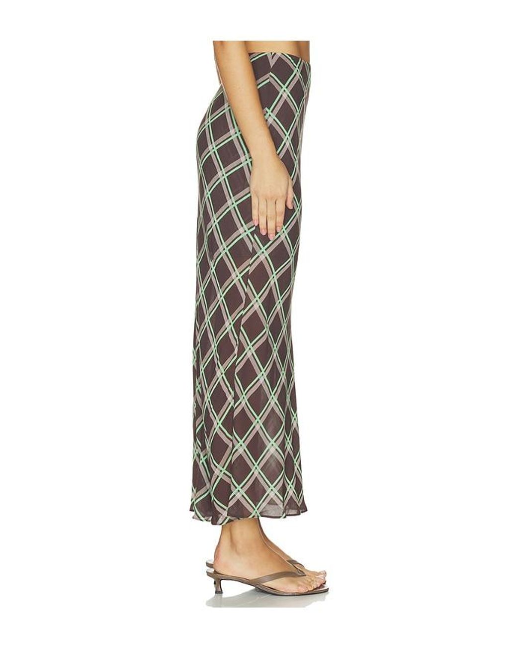 ALIGNE Multicolor Yvonne Check Maxi Skirt