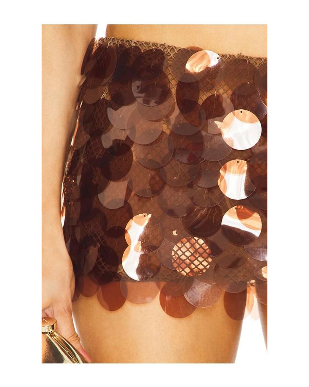 The Dolls House Orange Gia Mini Skirt