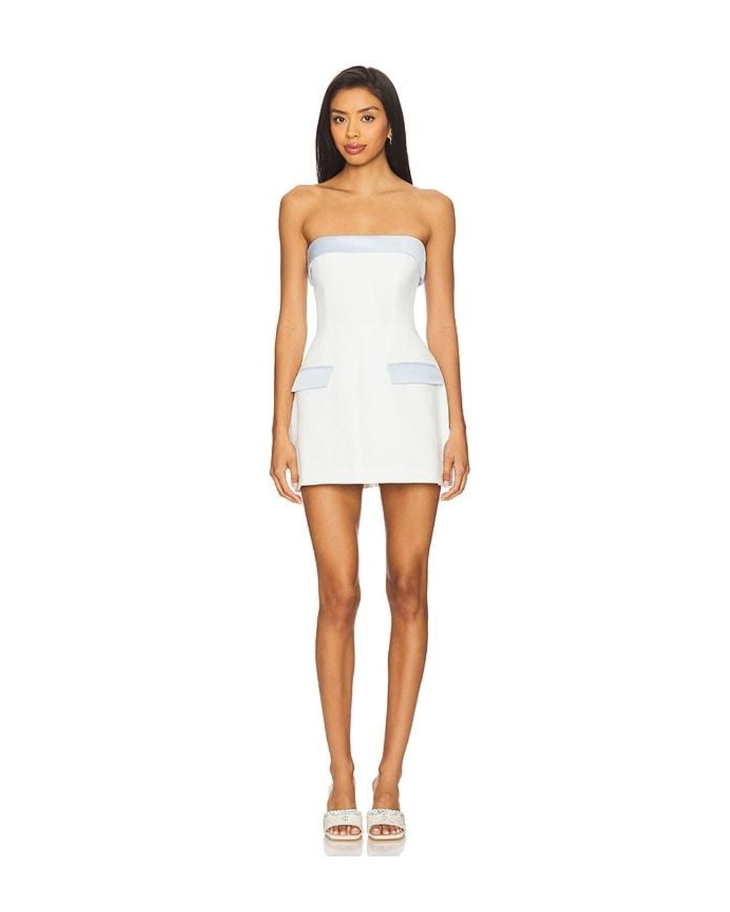 Amanda Uprichard White Lucienne Skort Romper