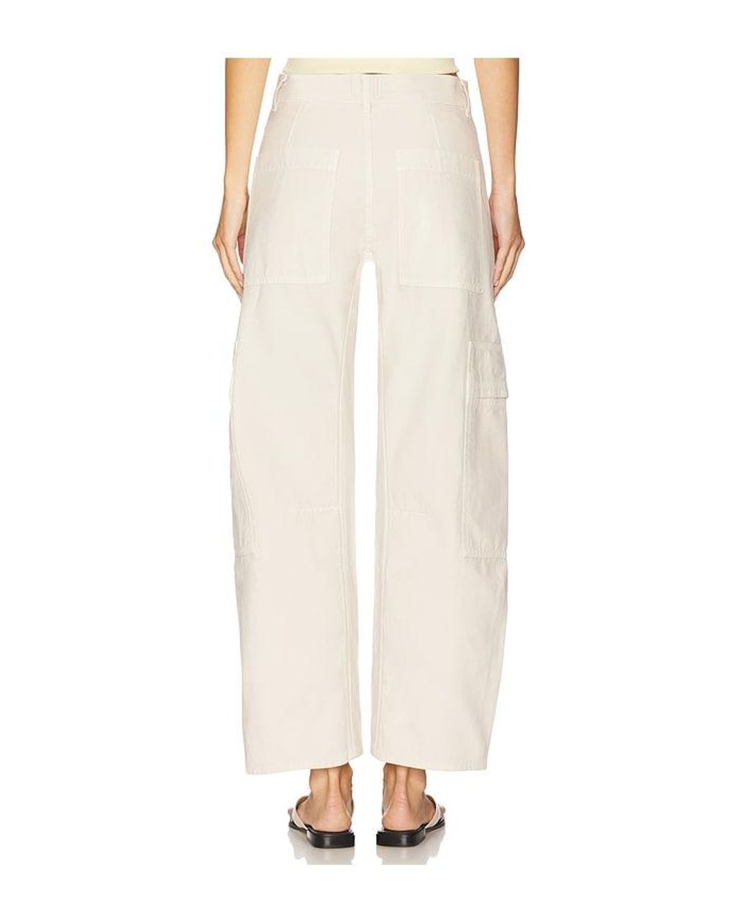 Citizens of Humanity White Marcelle Cargo Pant