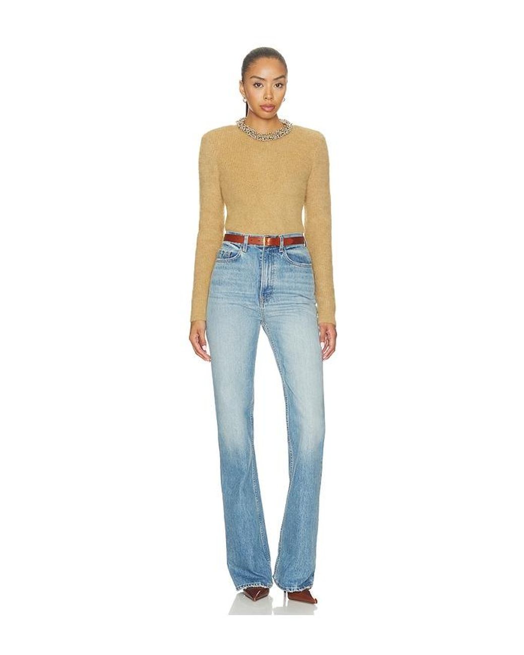 PULL JUMPER en Brown Self-Portrait en coloris Blue