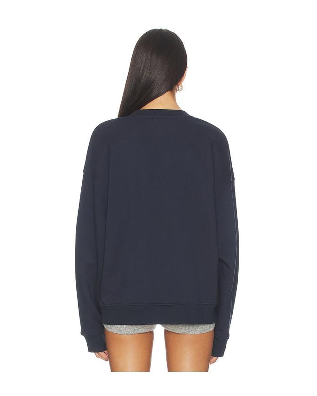 FAVORITE DAUGHTER Blue The Varsity Embroidered Sweater