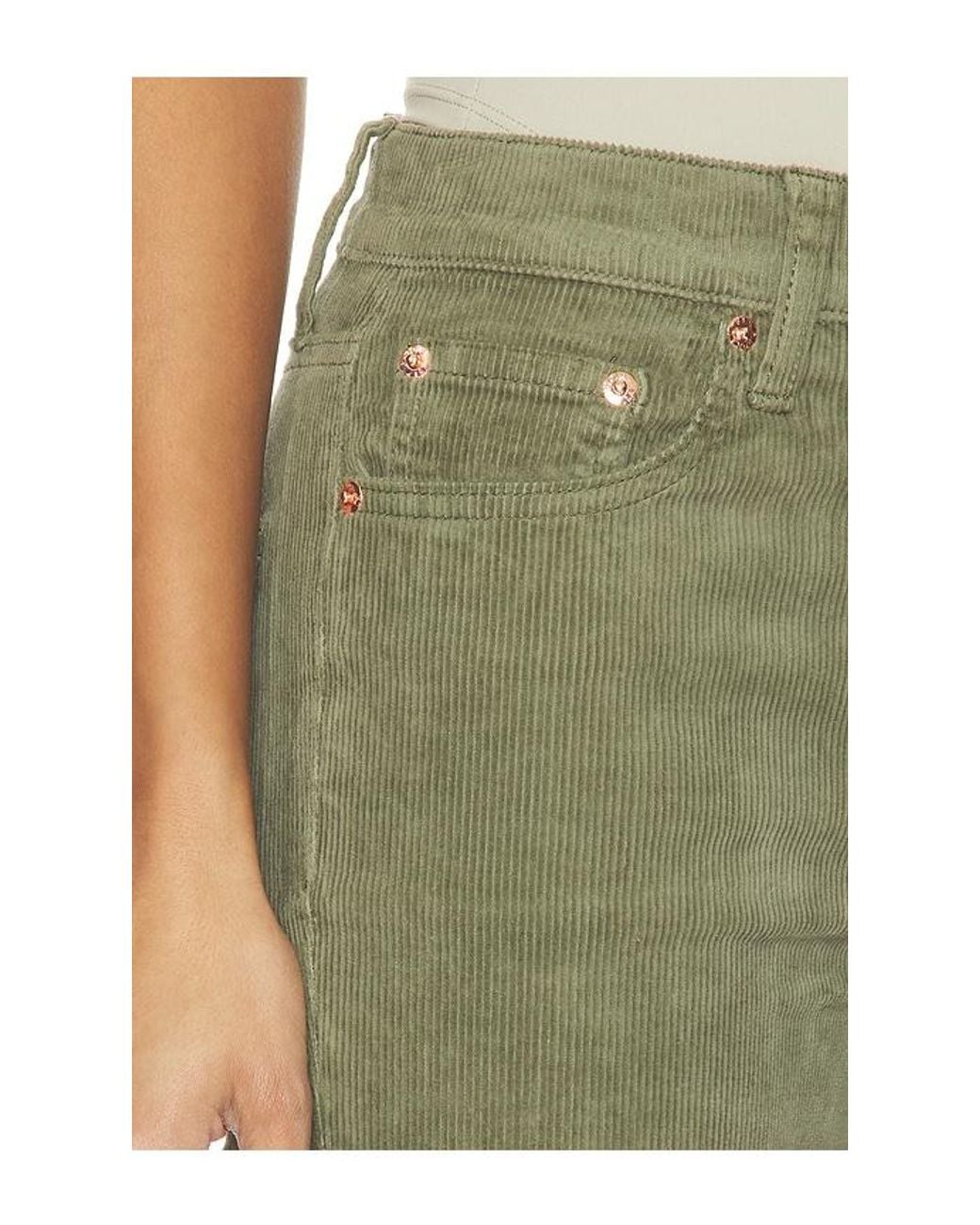 Pistola Green Kinsley Mid Rise Ultra Flare Jeans