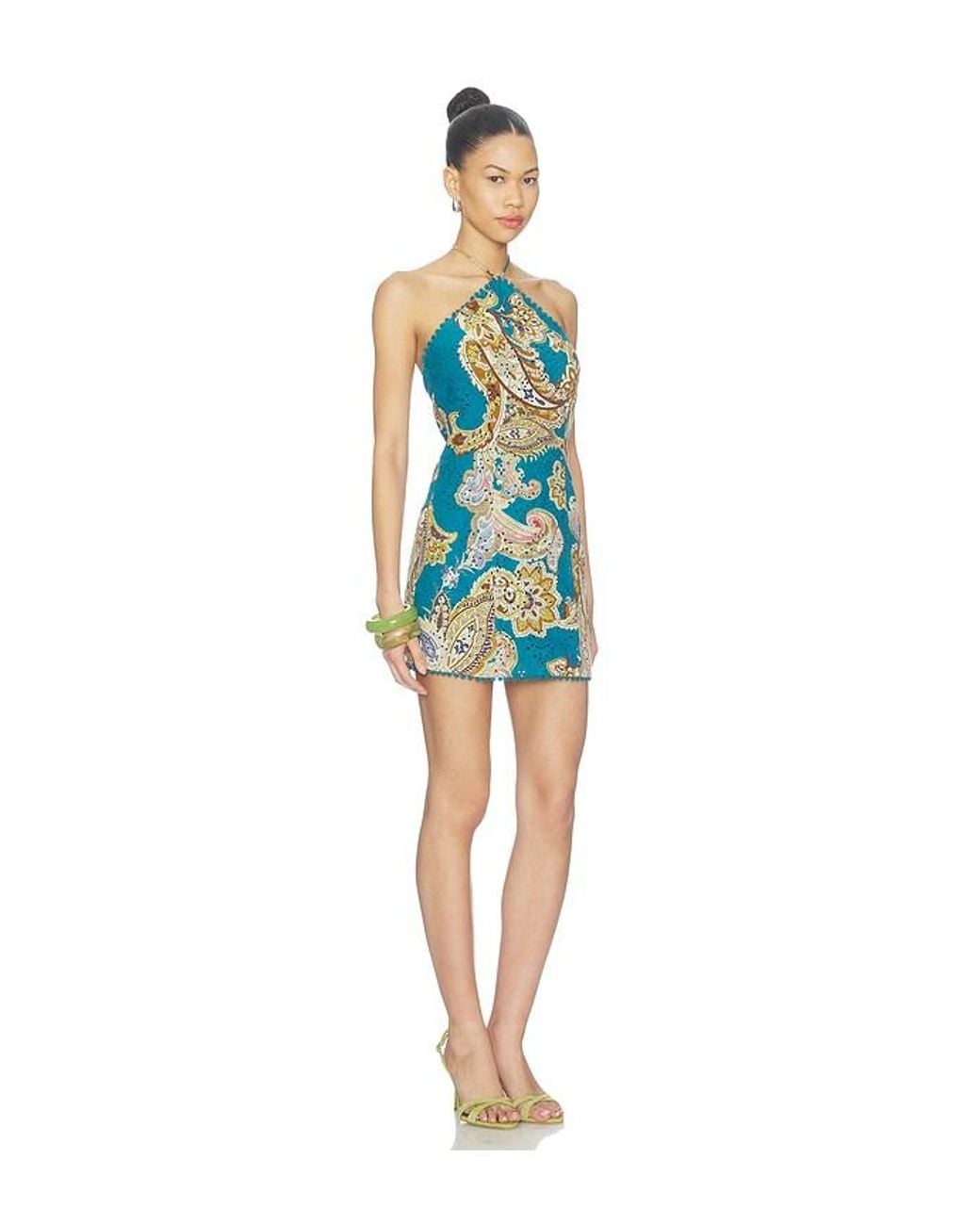 Hemant & Nandita Blue X Revolve X Revolve Silhouette Mini Dress