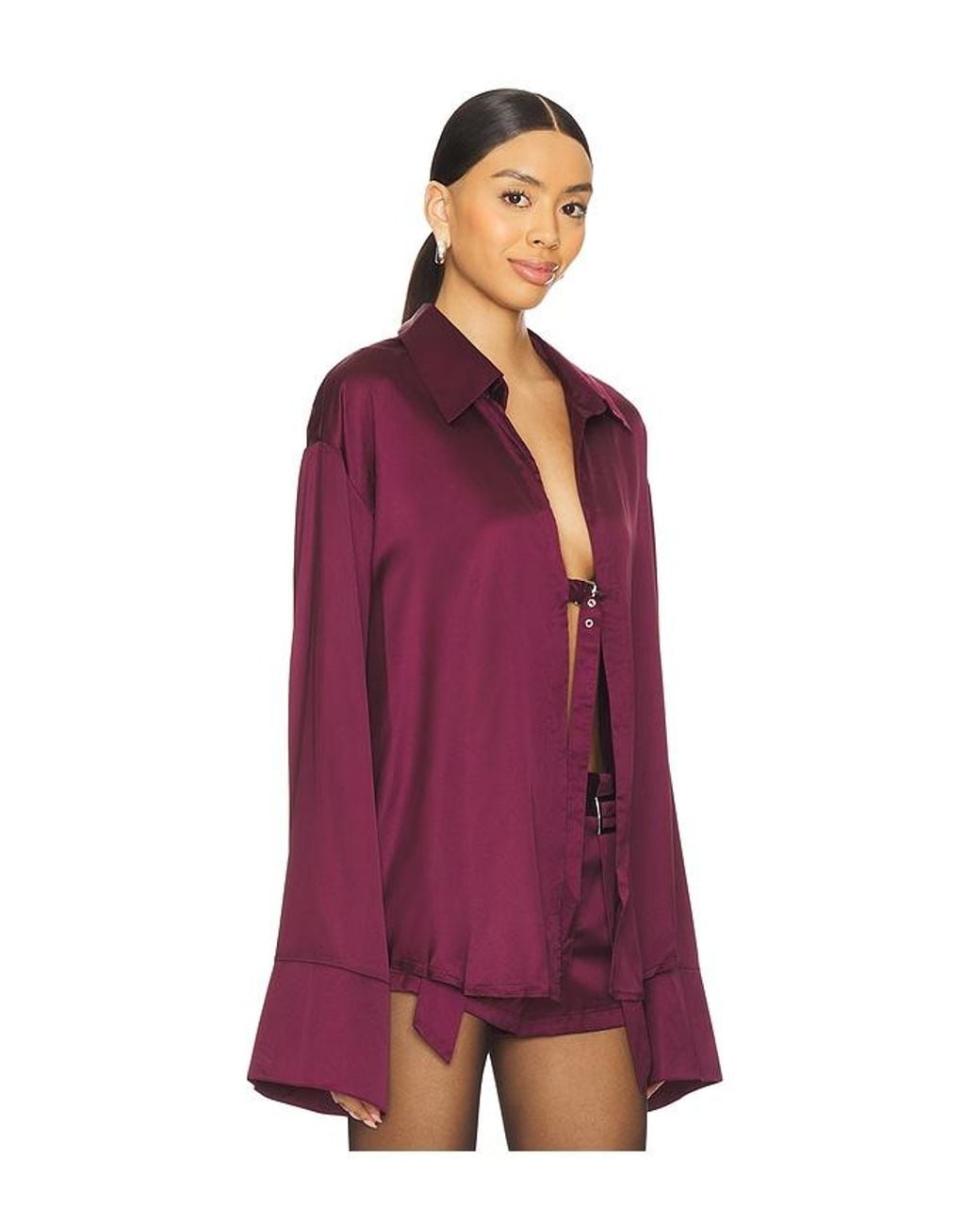 BY.DYLN Purple Andi Shirt