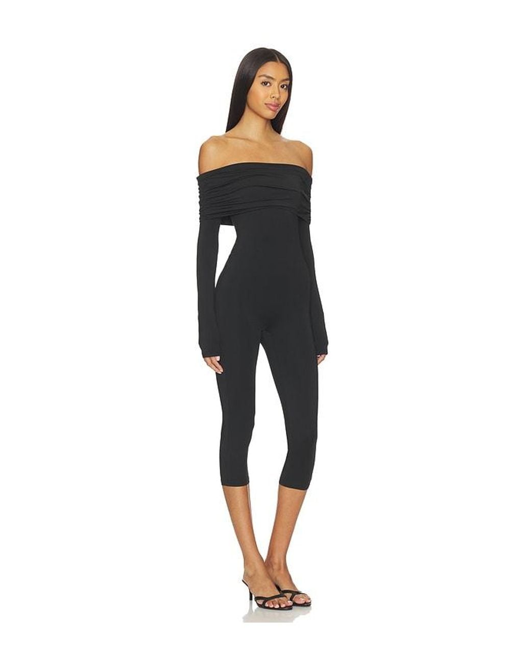 superdown Black Yuna Capri Jumpsuit