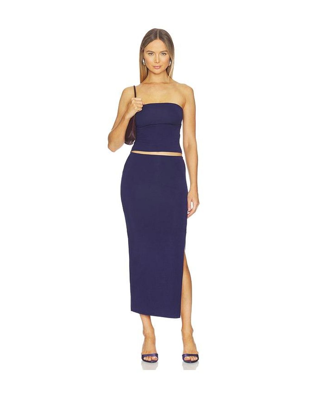 ALL THE WAYS Blue Natalie Skirt Set