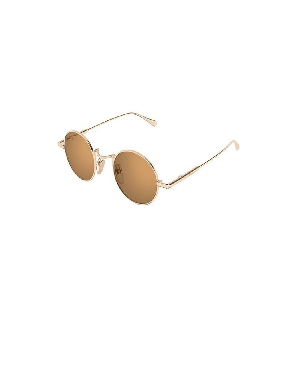 Chloé White Round Sunglasses