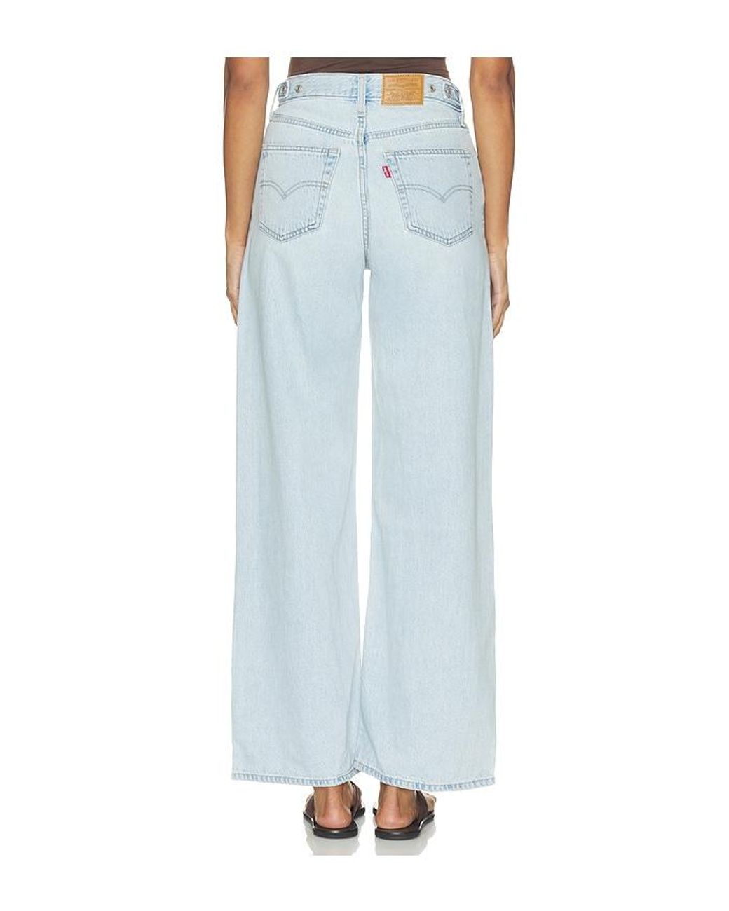 Levi's Blue Cinch Wide Leg Jeans