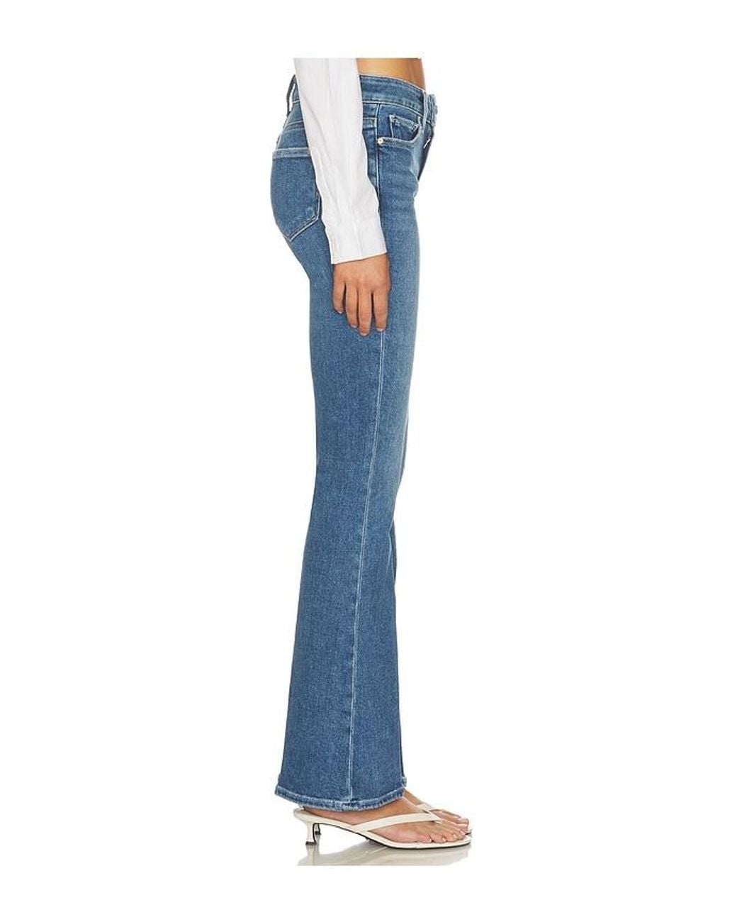PAIGE Blue High Rise Laurel Canyon Bootcut Jeans