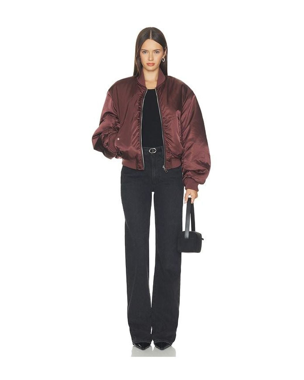 Agolde Red Frankie Reversible Bomber