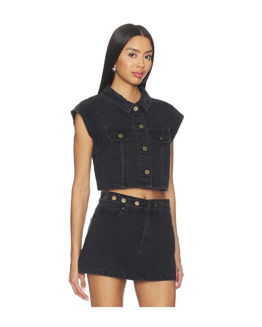 A.Brand Black My Rose Shacket