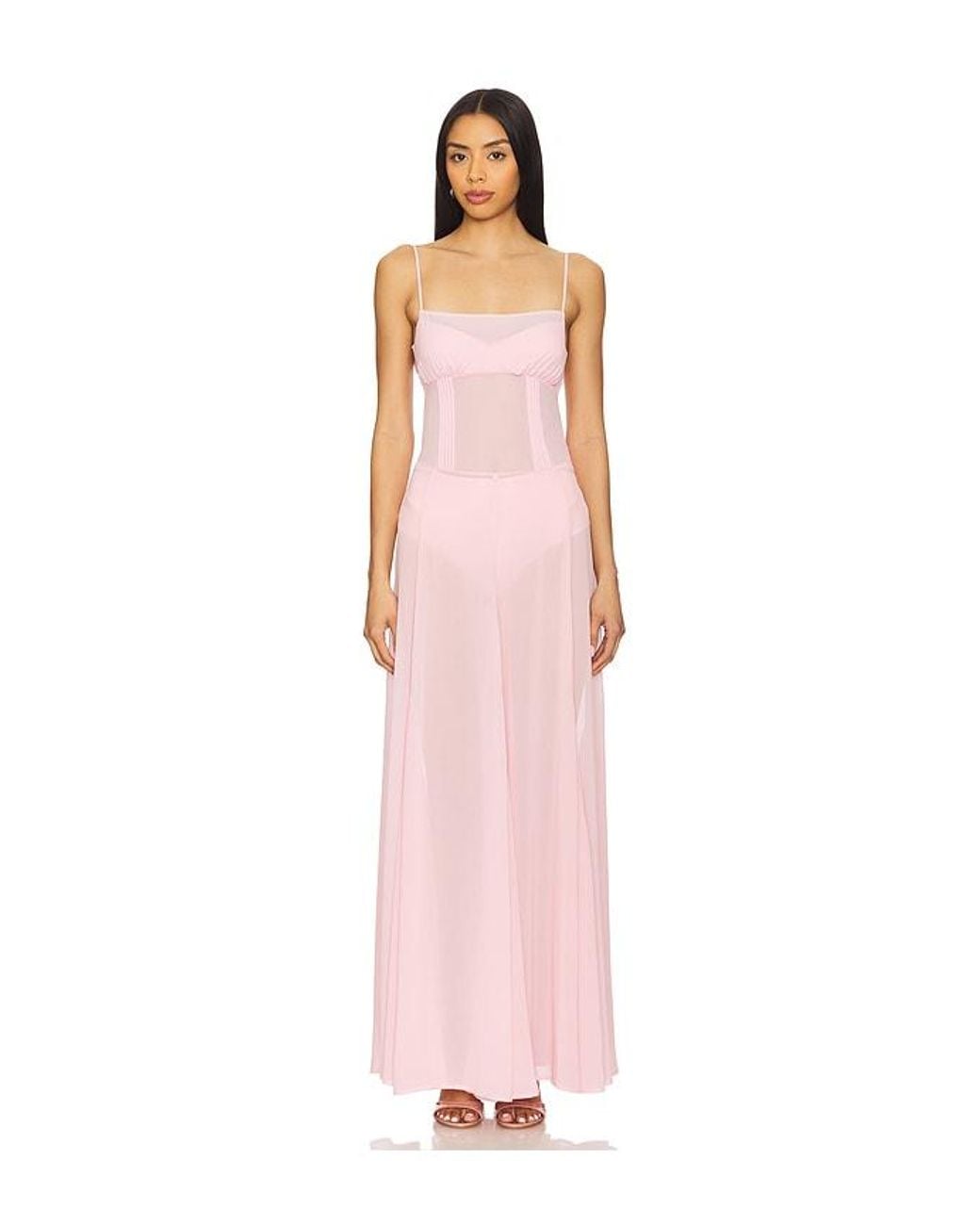 Camila Coelho Pink Dia Maxi Dress