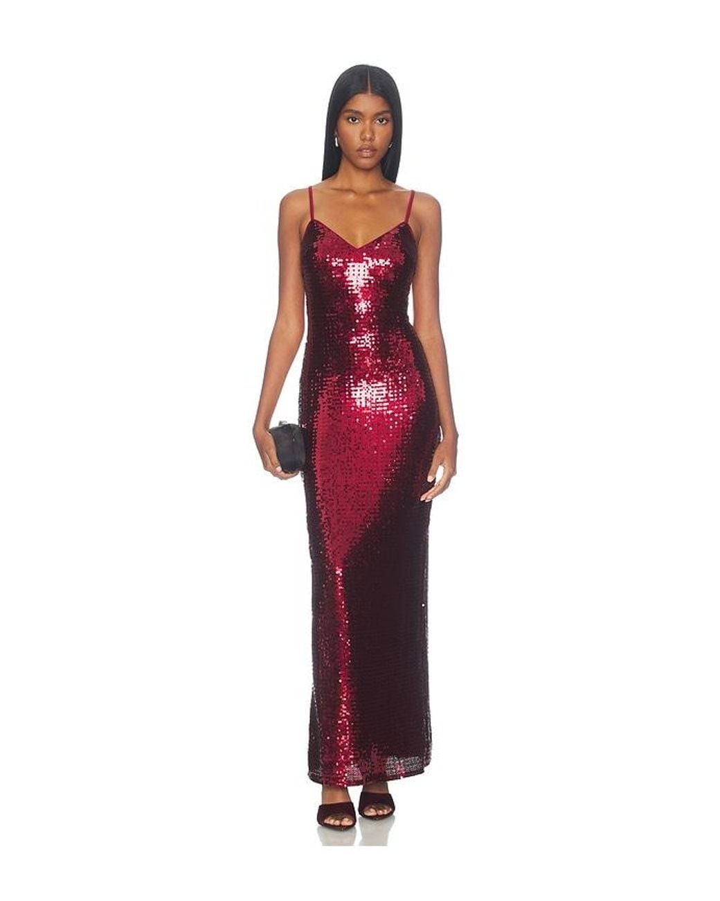 superdown Red Alba Maxi Dress