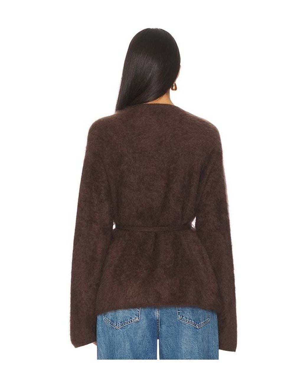 Soft Goat Brown Brushed Cardigan