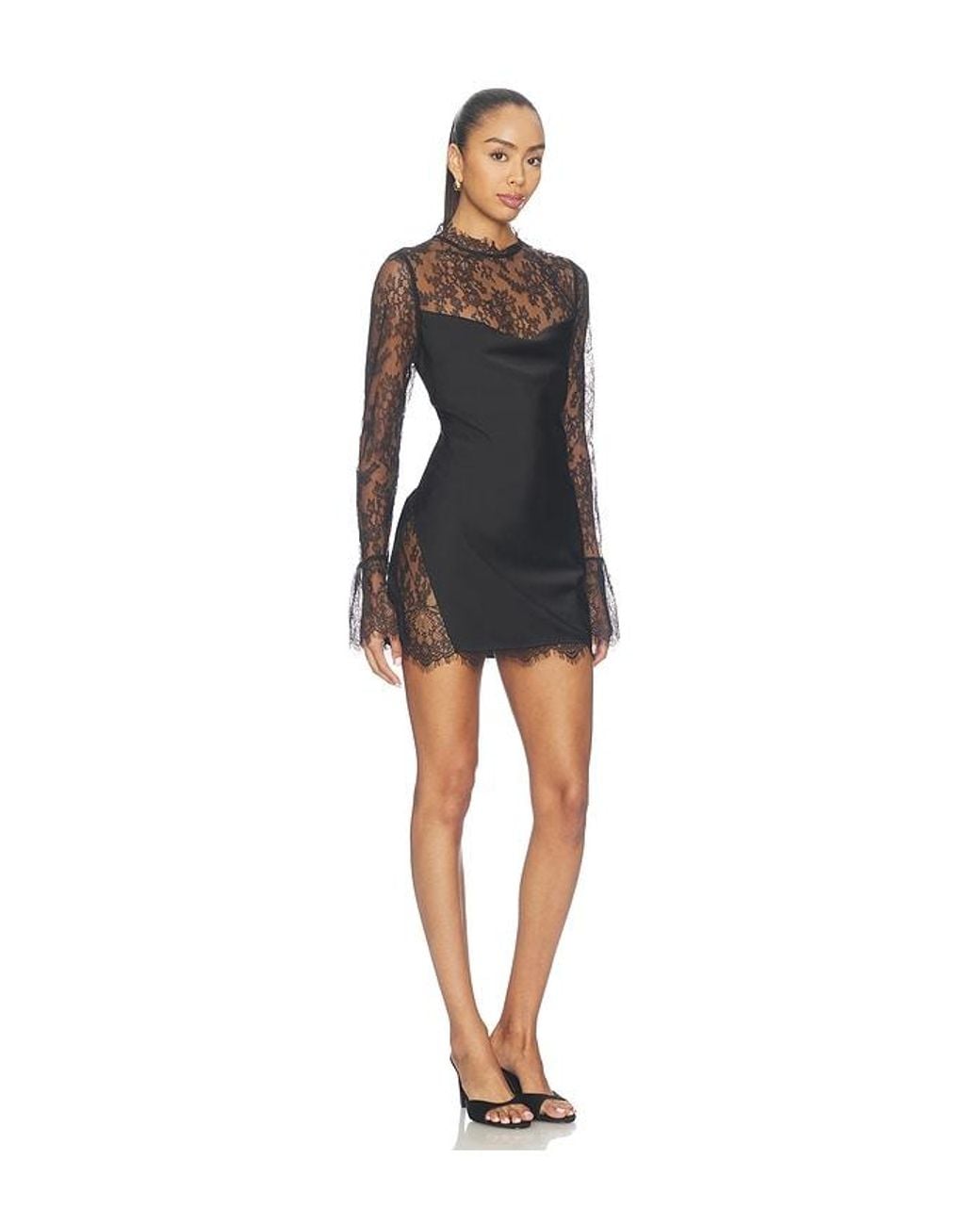 Nbd Black X Hannah Lizzy Rhea Mini Dress