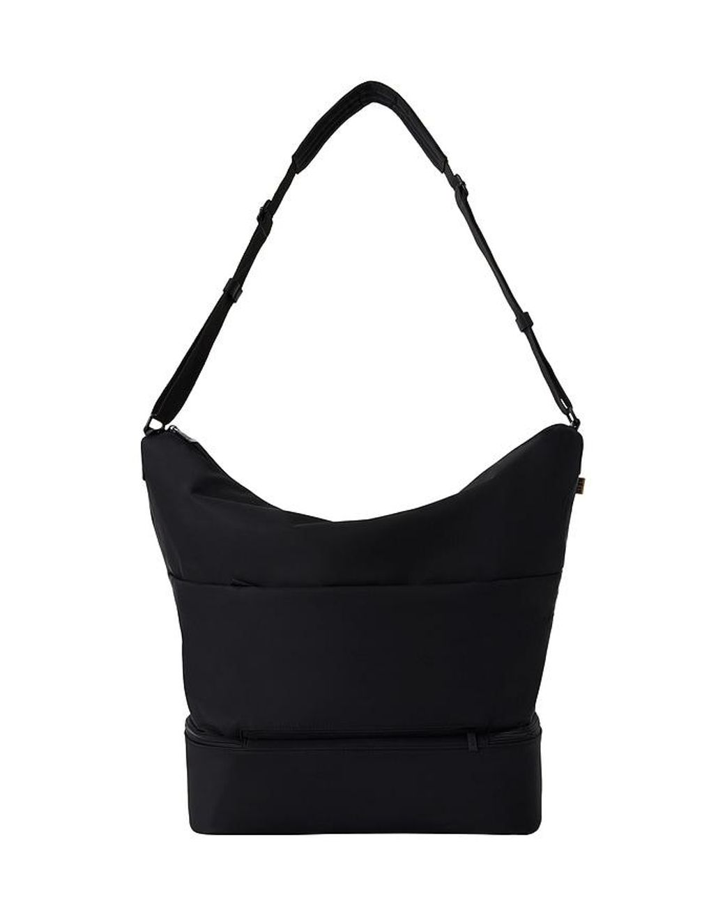 BEIS Black Nylon Convertible Tote with Laptop Pocket