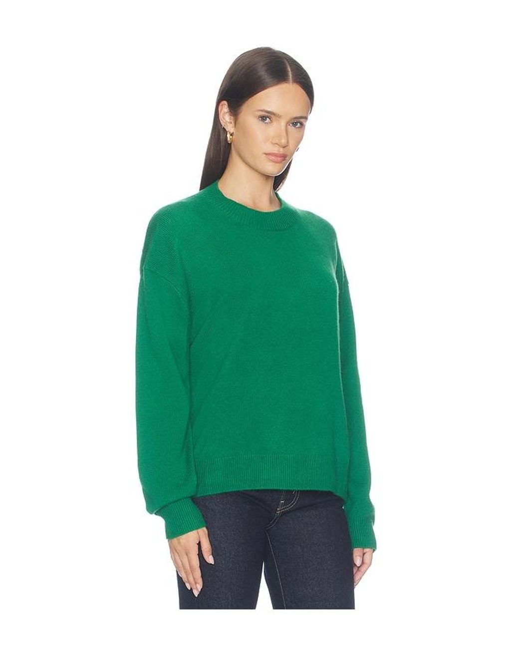 Anine Bing Green Lee Crew Sweater