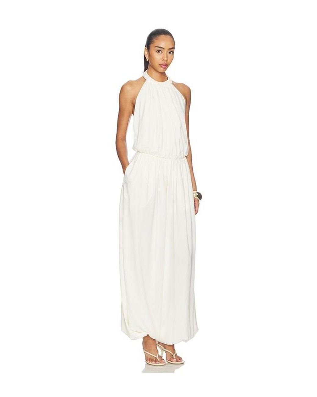 Ronny Kobo White Dixie Jumpsuit