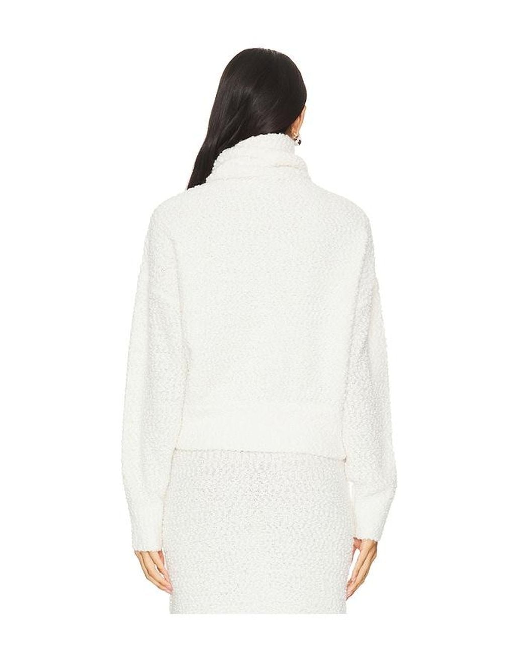 LPA White Evan Turtleneck Sweater
