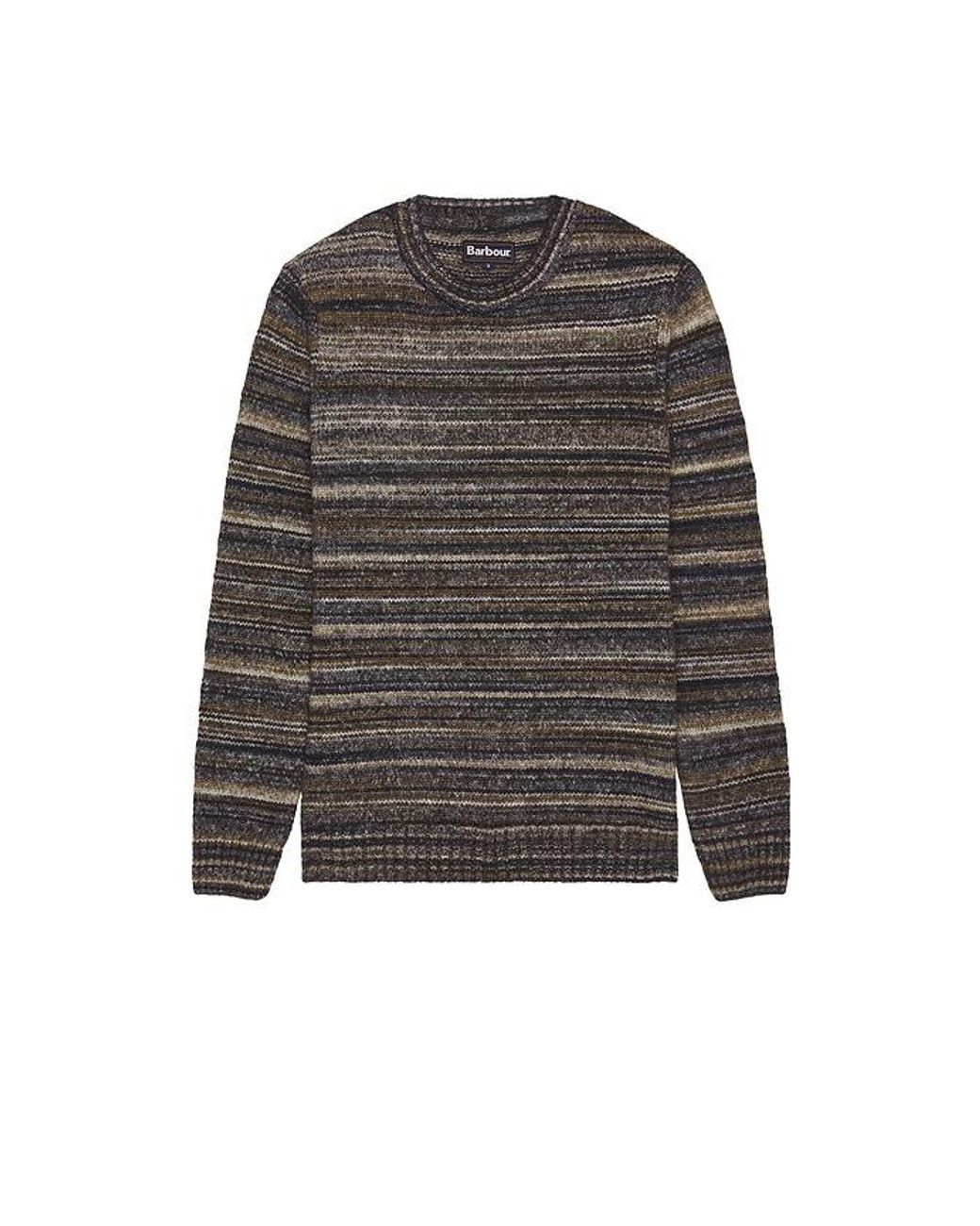 Barbour Black Pateley Crew Neck Sweater for men