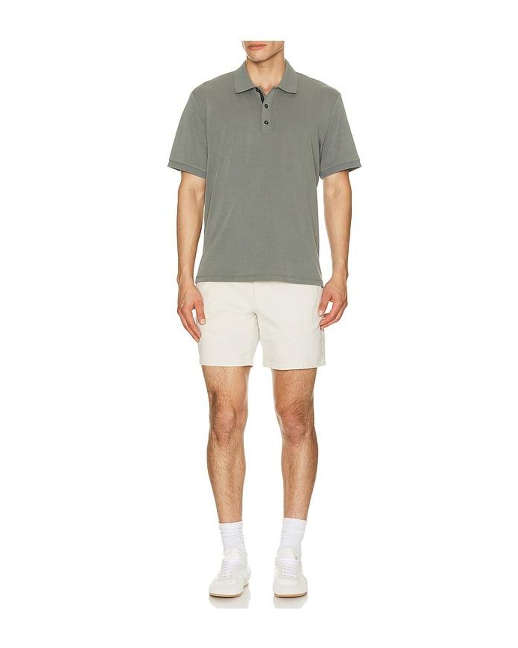 Rag & Bone White Standard Chino Shorts for men