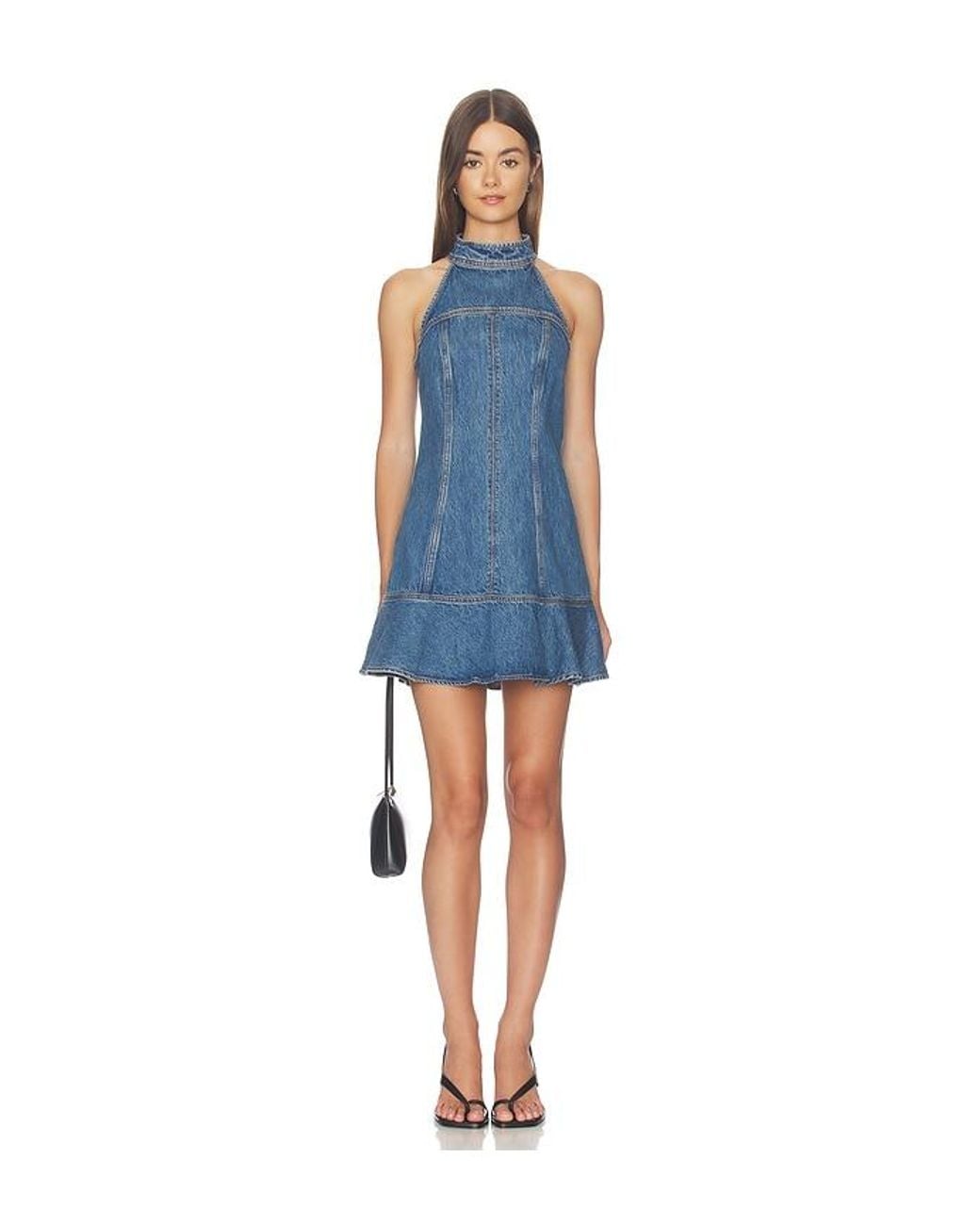 Cult Gaia Blue Neroli Dress