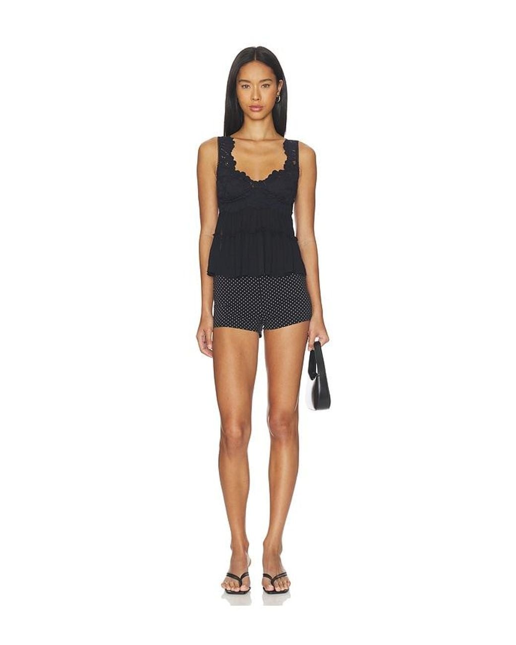 Free People Black Petal Party Shapeless