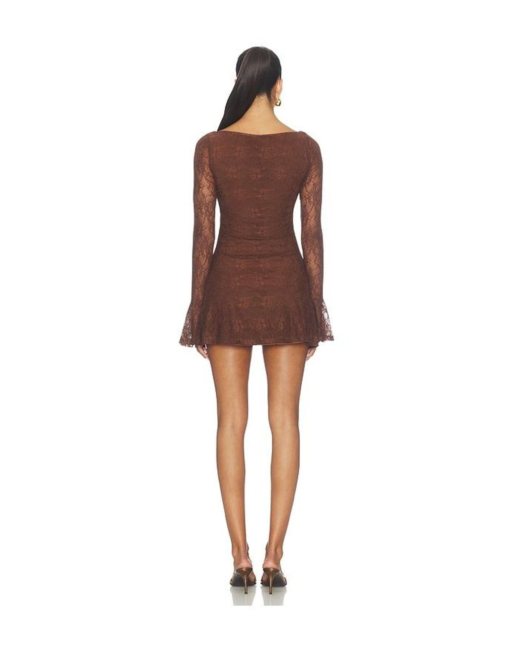 Lovers + Friends Brown Dylan Mini Dress
