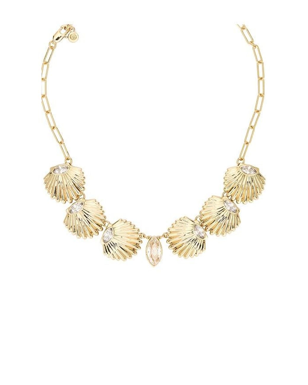 Ettika Metallic Scallop Shell Choker