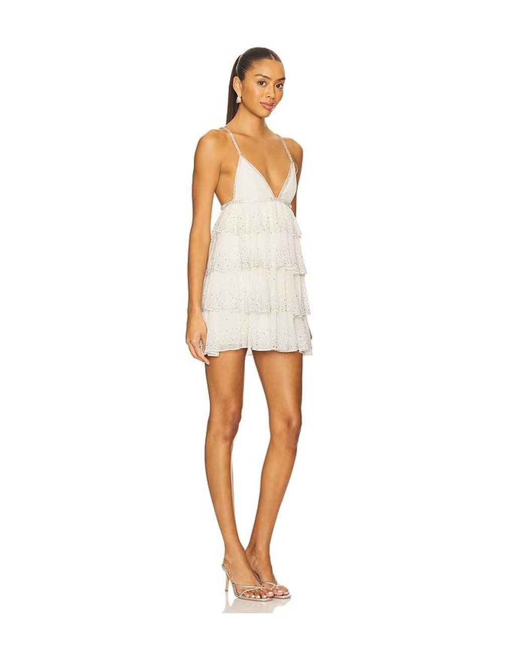 retroféte White Alora Dress