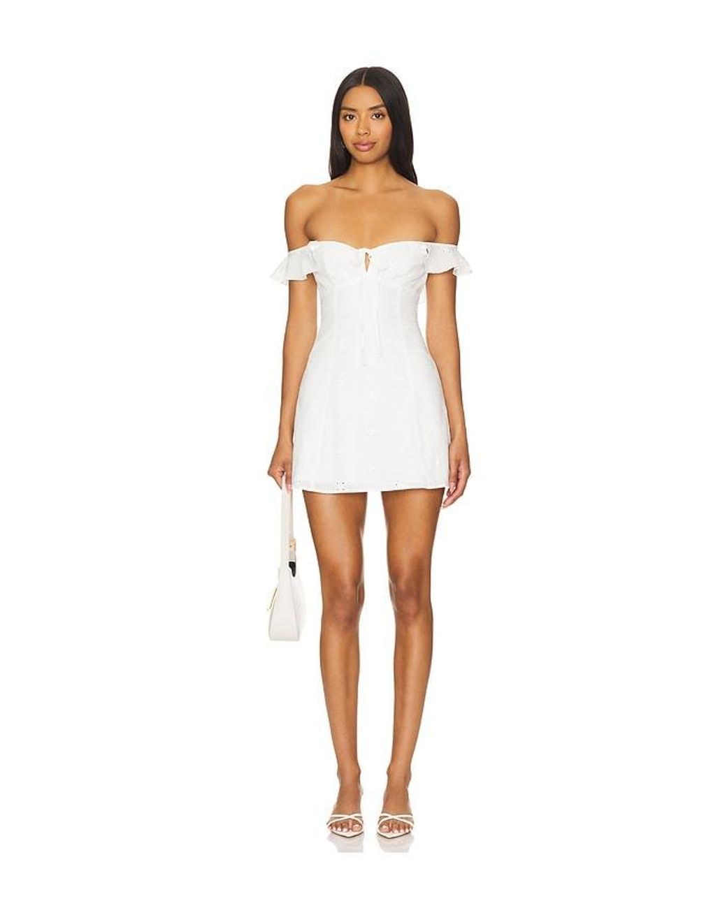 MORE TO COME White Jay Mini Dress